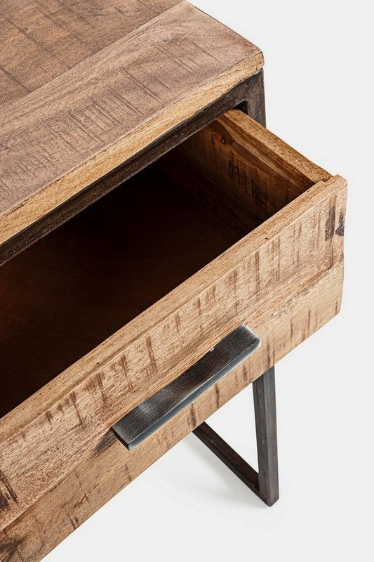 Escritorio madera de acacia / acero