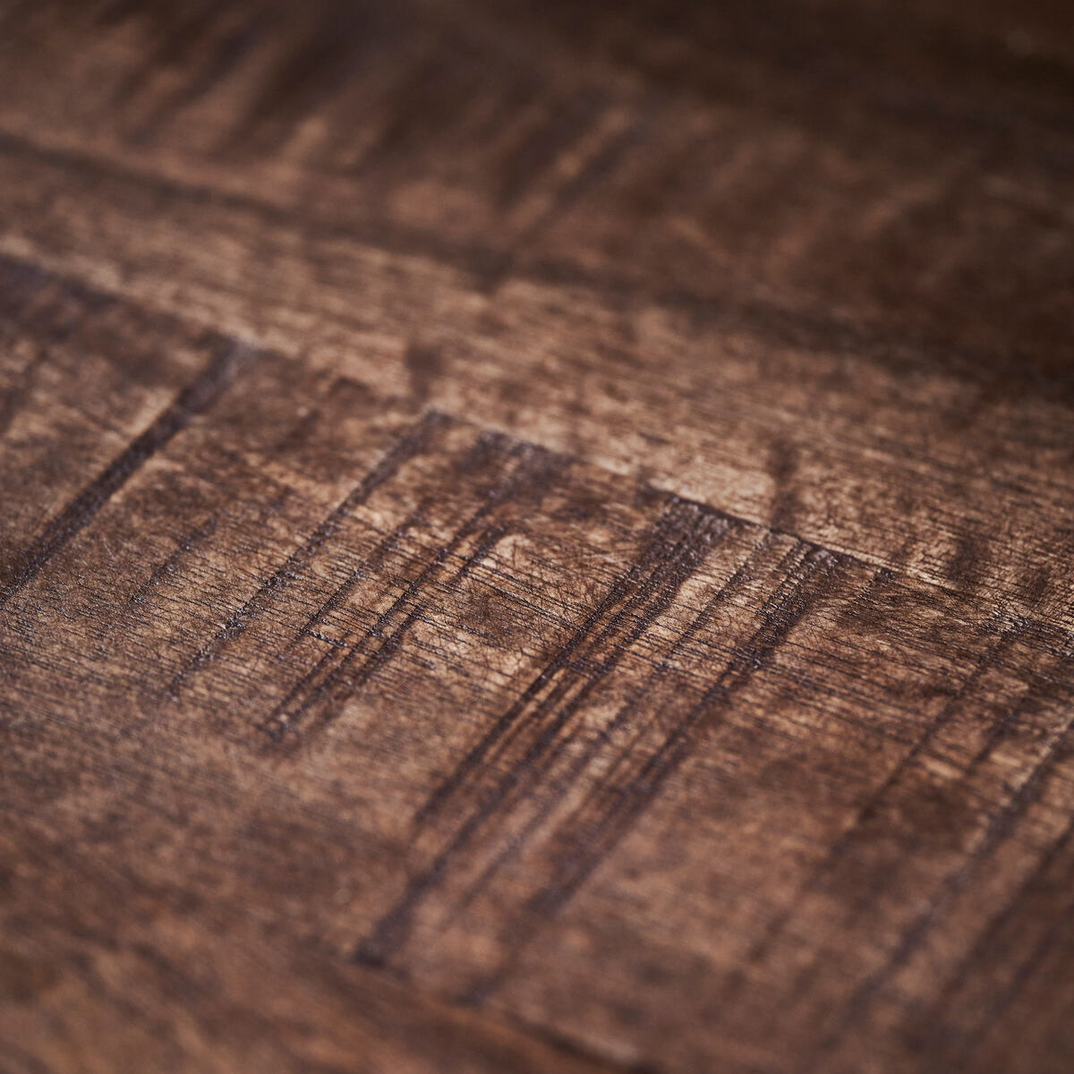 Mesa Redonda de Centro Plegable en Madera de Mango