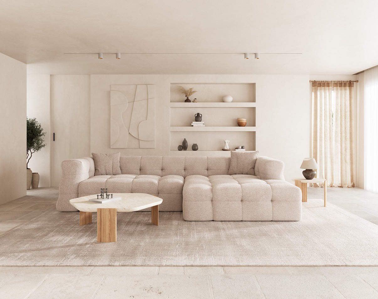 Mesa de centro natural/travertino.