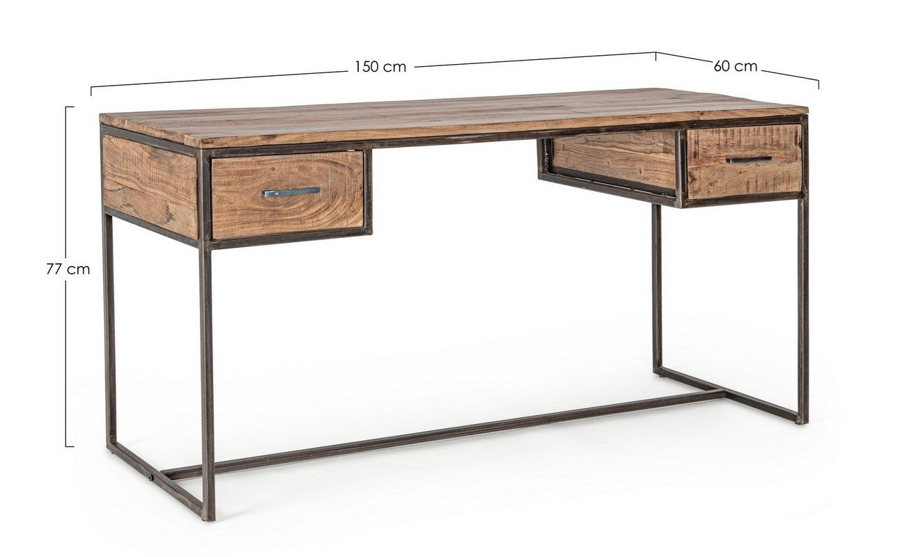Escritorio madera de acacia / acero