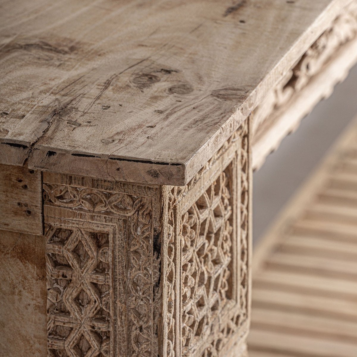 CONSOLA MADERA TEca PIEZA ÚNICA