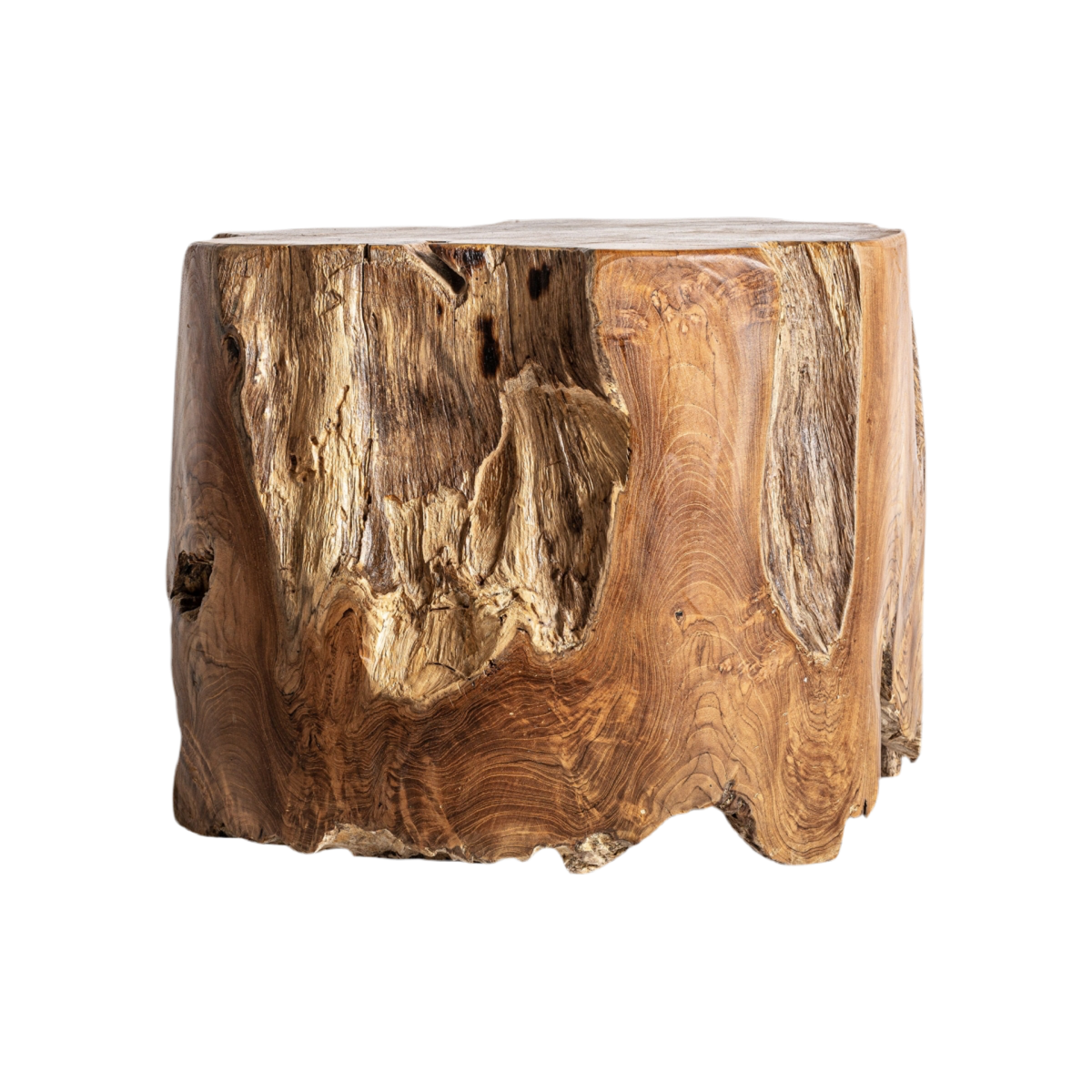 MESA DE CENTRO PIEZA ÚNICA MADERA DE TEca