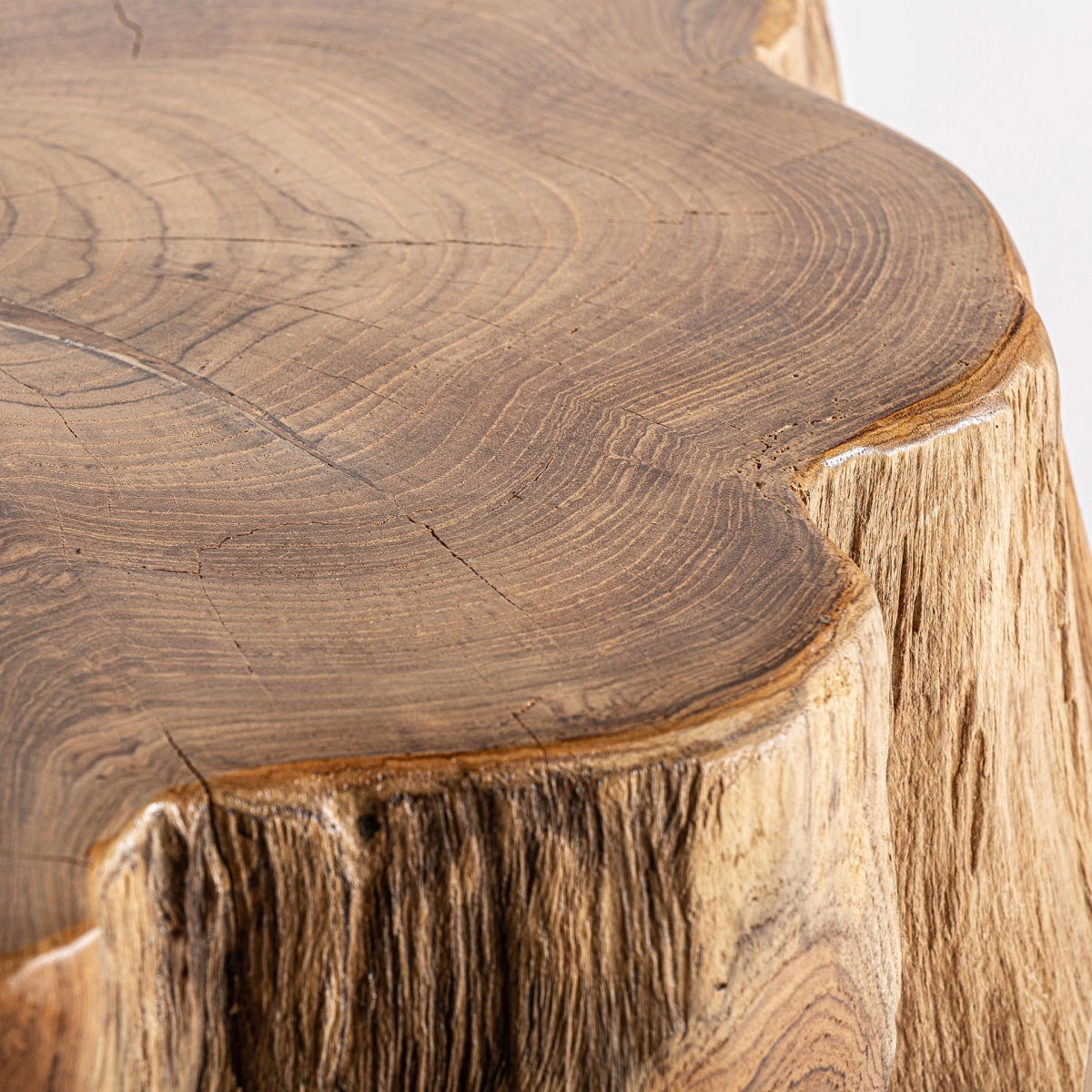 MESA DE CENTRO PIEZA ÚNICA MADERA DE TEca