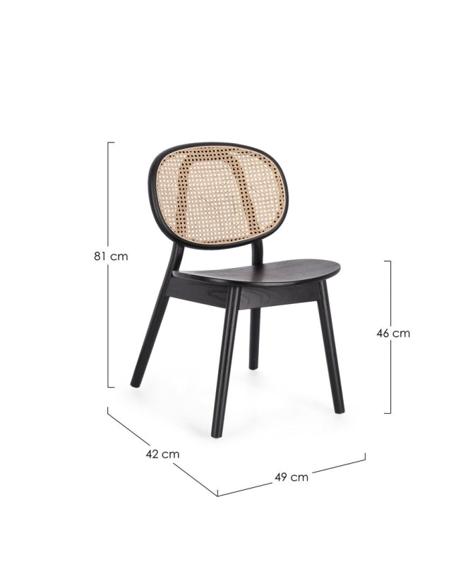 Silla madera de olmo / cannage