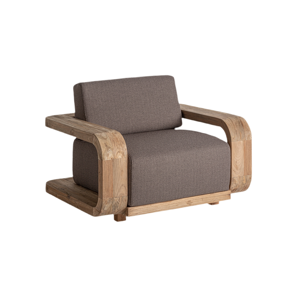 Butaca madera de teca / tejido