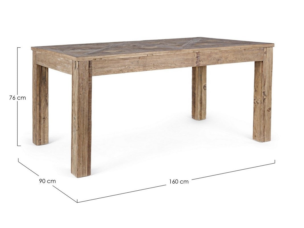 Mesa comedor madera de olmo 160cm