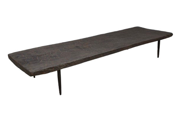 Mesa de centro Naga con patas de hierro