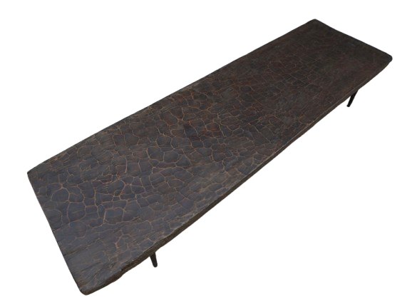 Mesa de centro Naga con patas de hierro