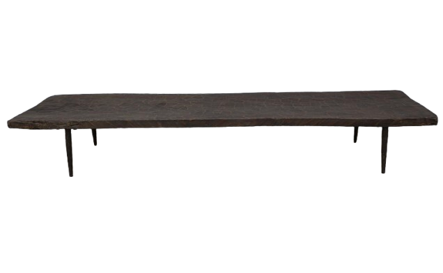 Mesa de centro Naga con patas de hierro
