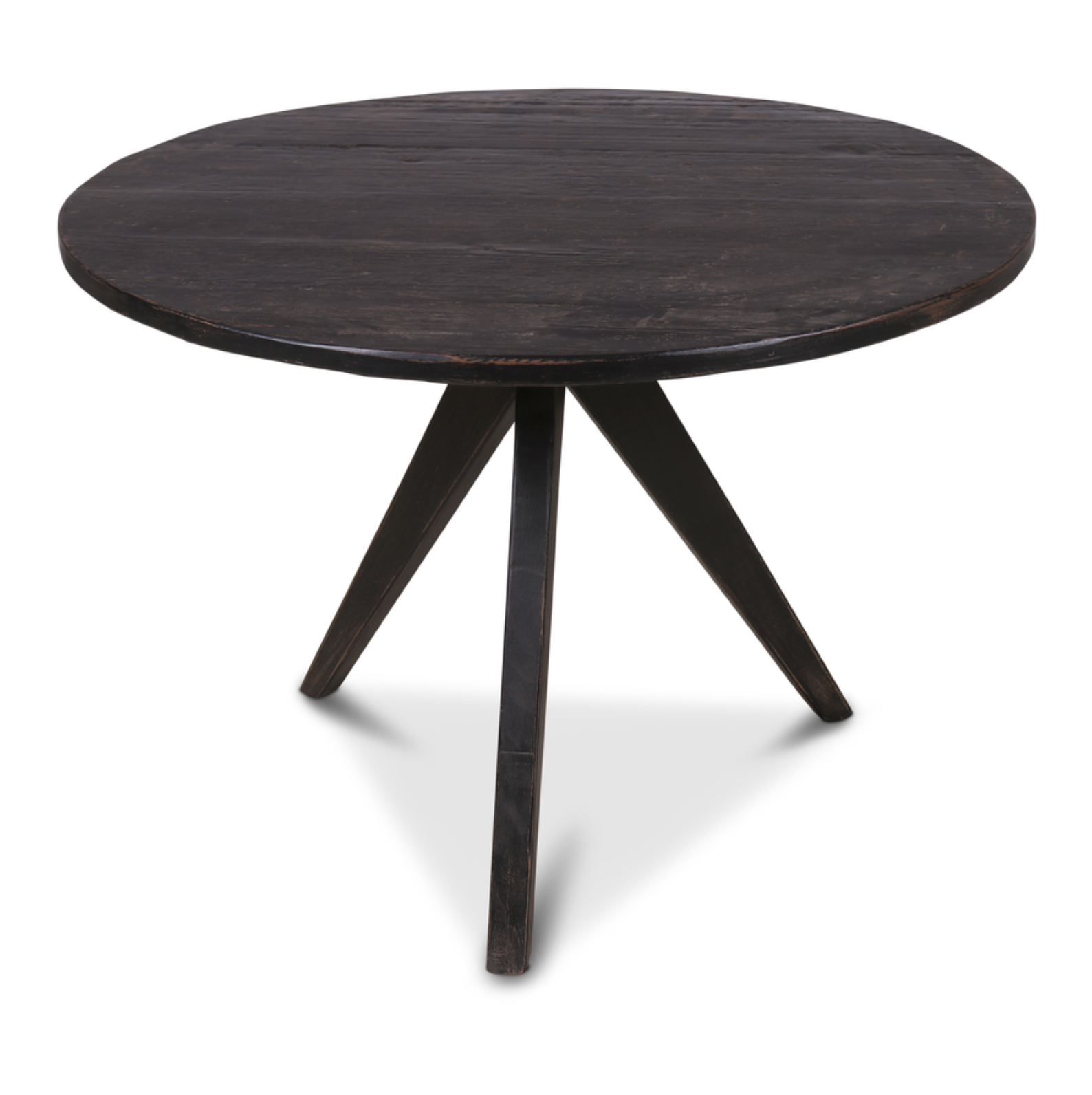 Mesa redonda de madera maciza