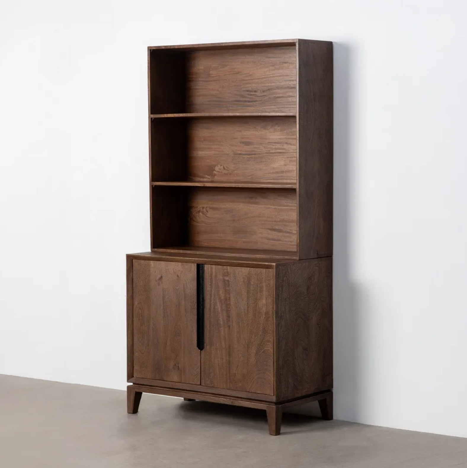 Mueble auxiliar de madera de mango marrón