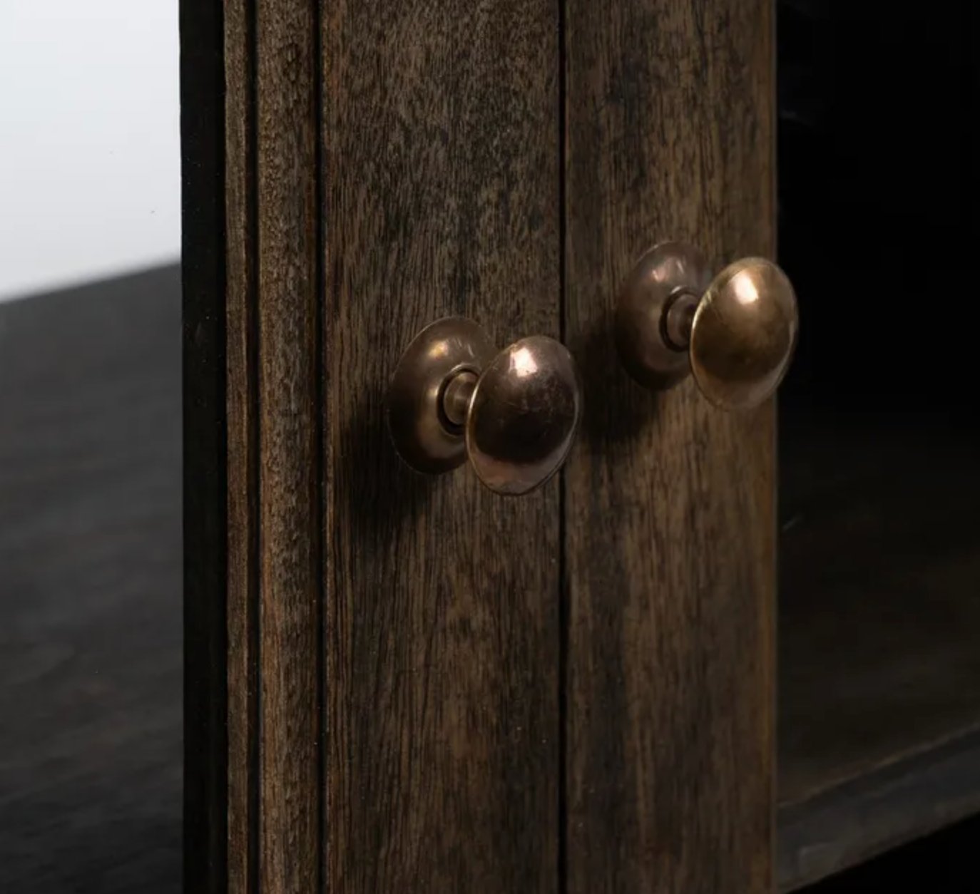 Aparador de cocina en madera de mango y mármol – 140 cm