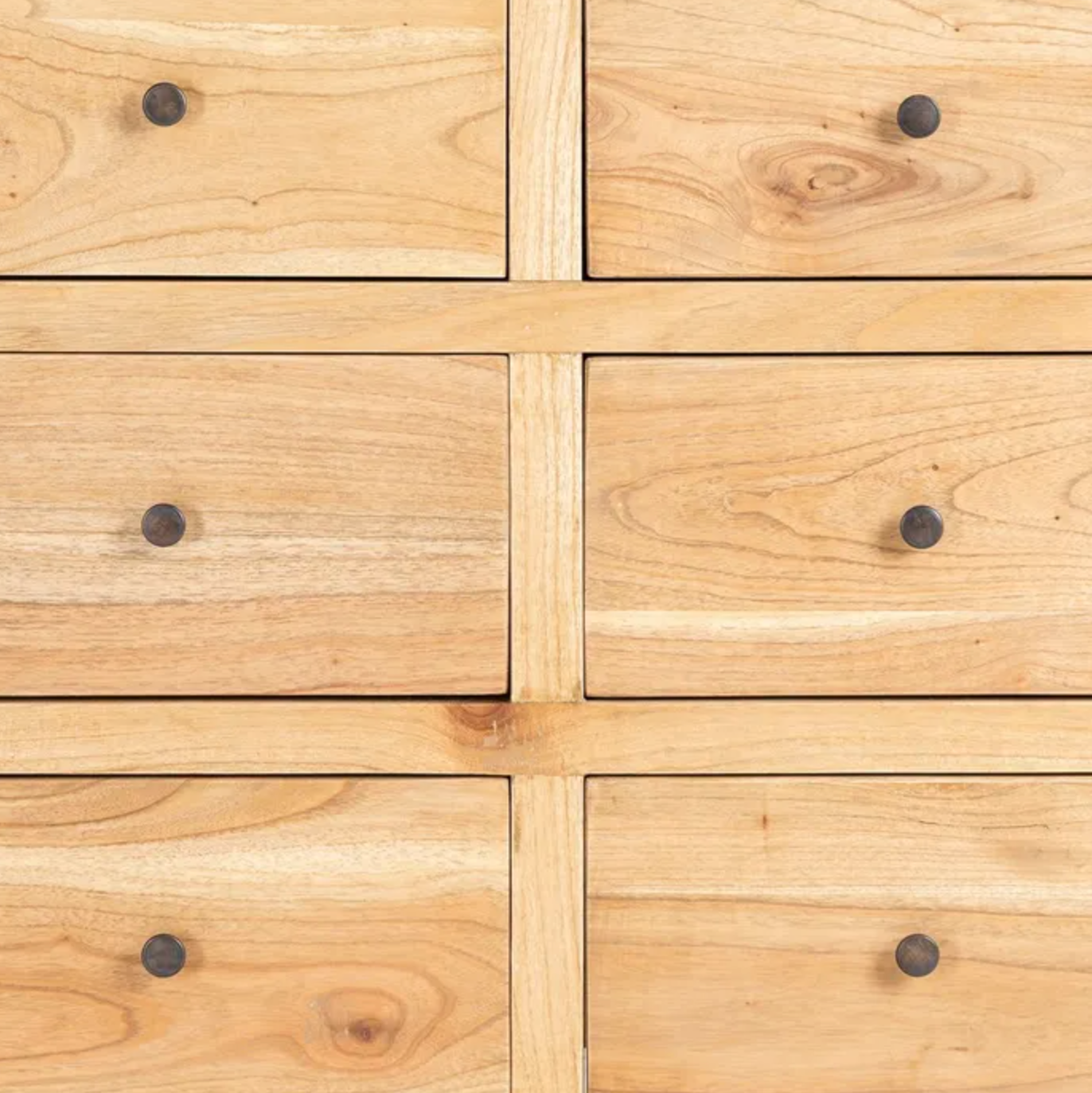 Aparador de madera de mindi natural – 170 cm