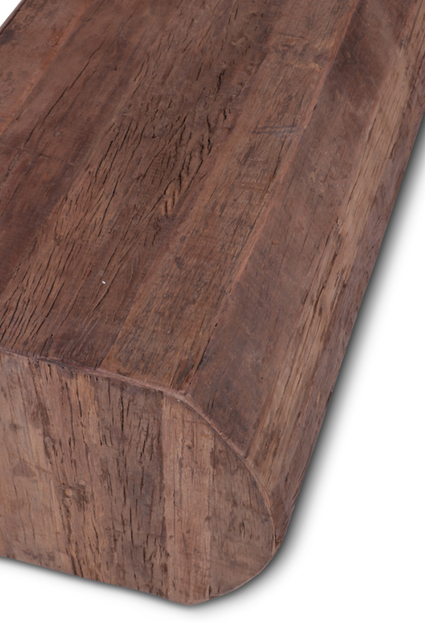 Mesa de Centro de Madera Maciza Tipo Tronco