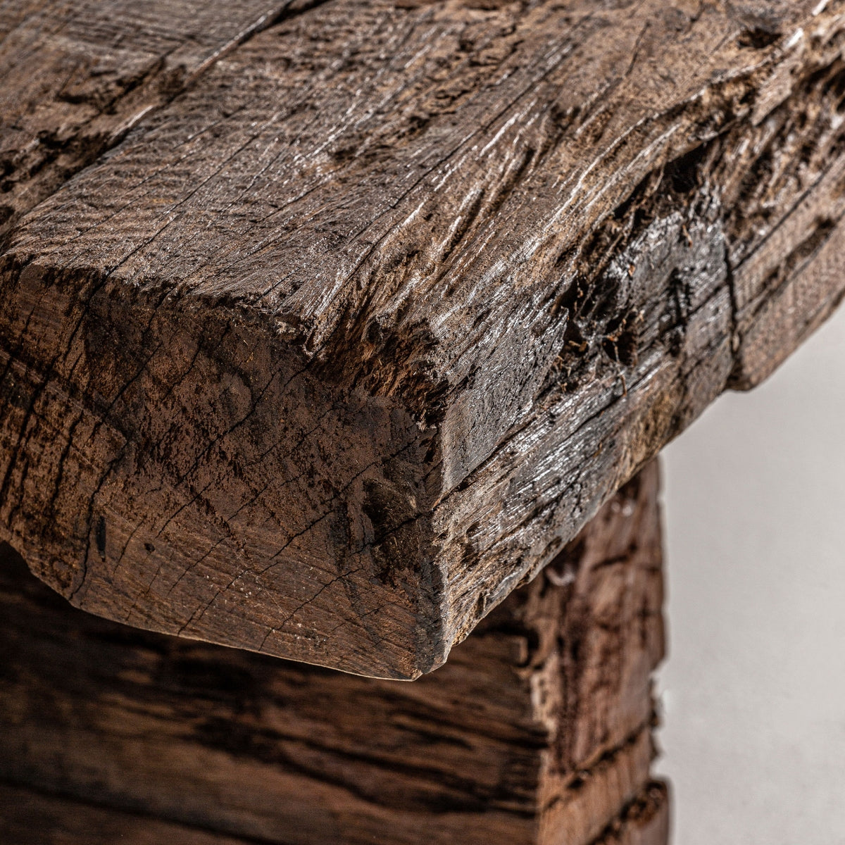 MESA DE CENTRO PIEZA ÚNICA MADERA DE TEca