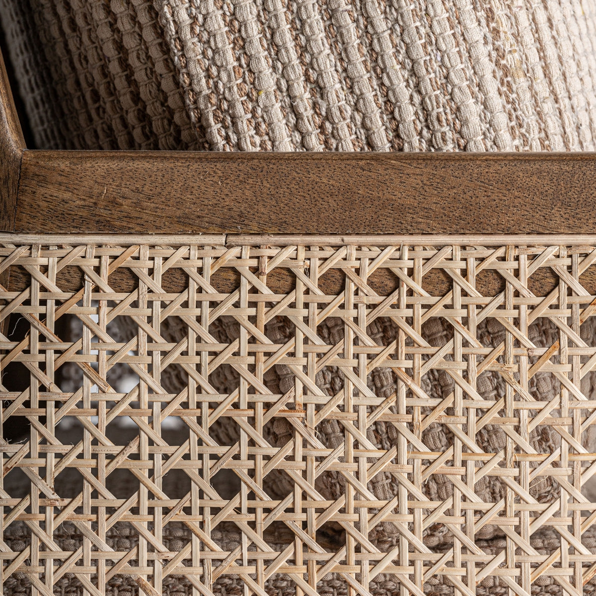 SILLa madera de mango / cannage / tejido