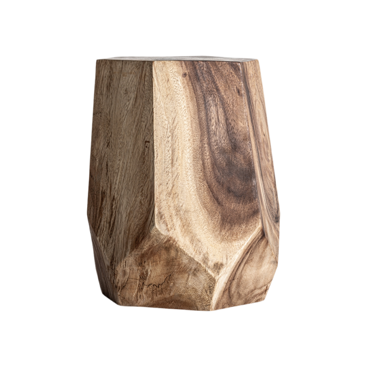MESA AUXILIAR PIEZA ÚNICA MADERA SUAR