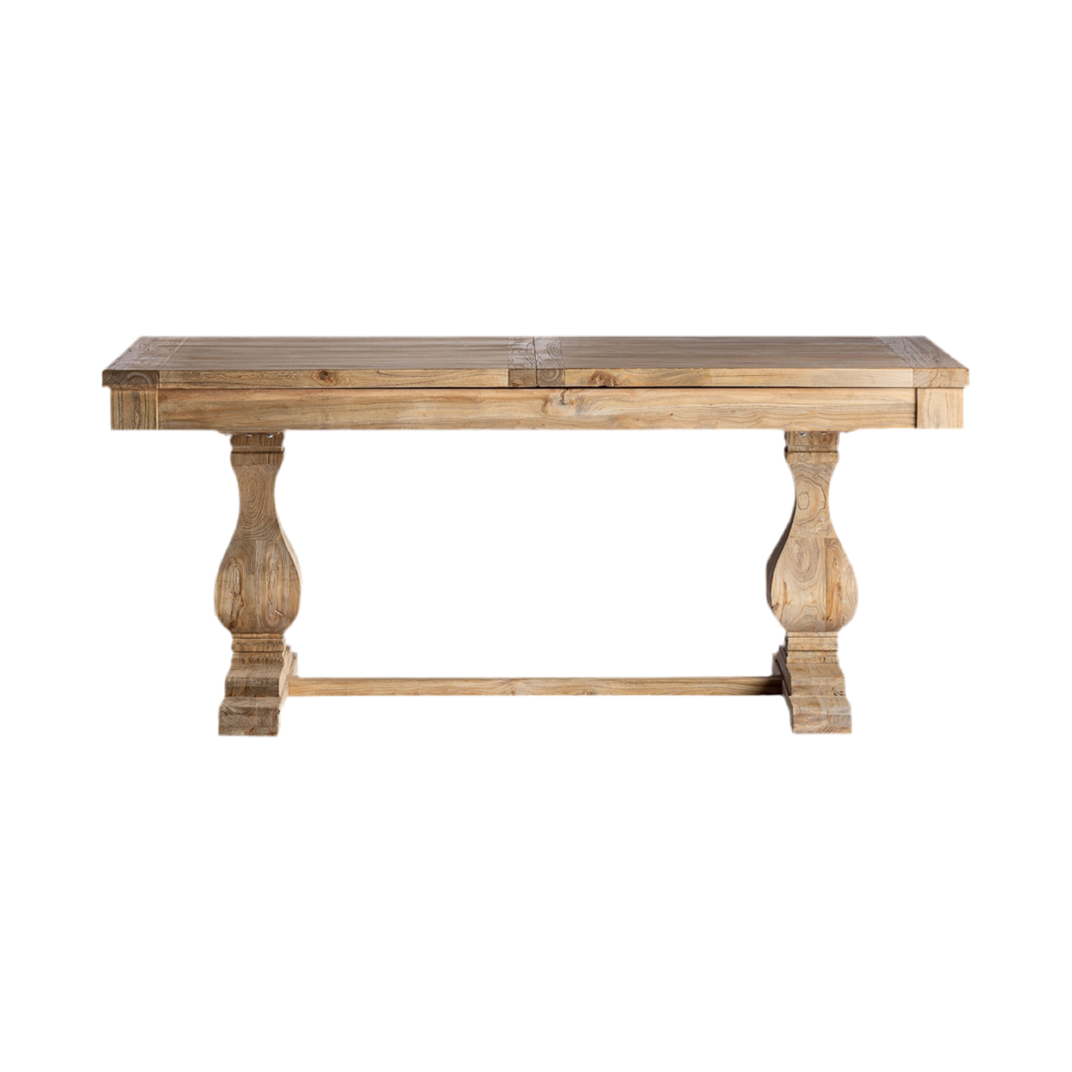 MESA COMEDOR PIEZA ÚNICA MADERA DE OLMO EXTENSIBLE