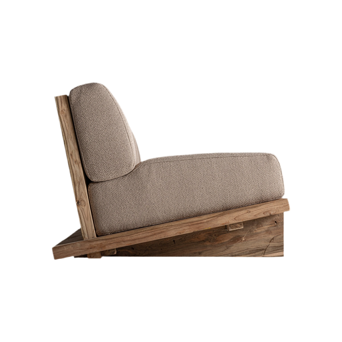 SOFÁ madera de teca / tejido