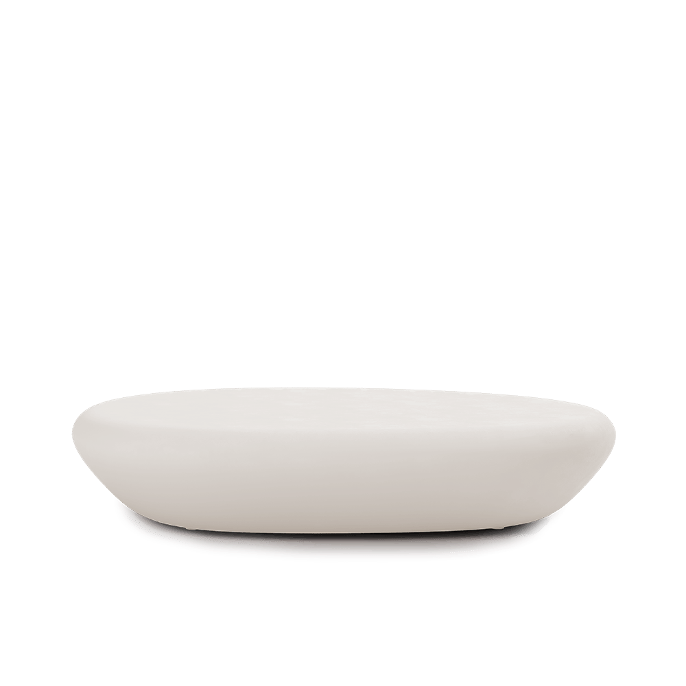Mesa de microcemento natural.