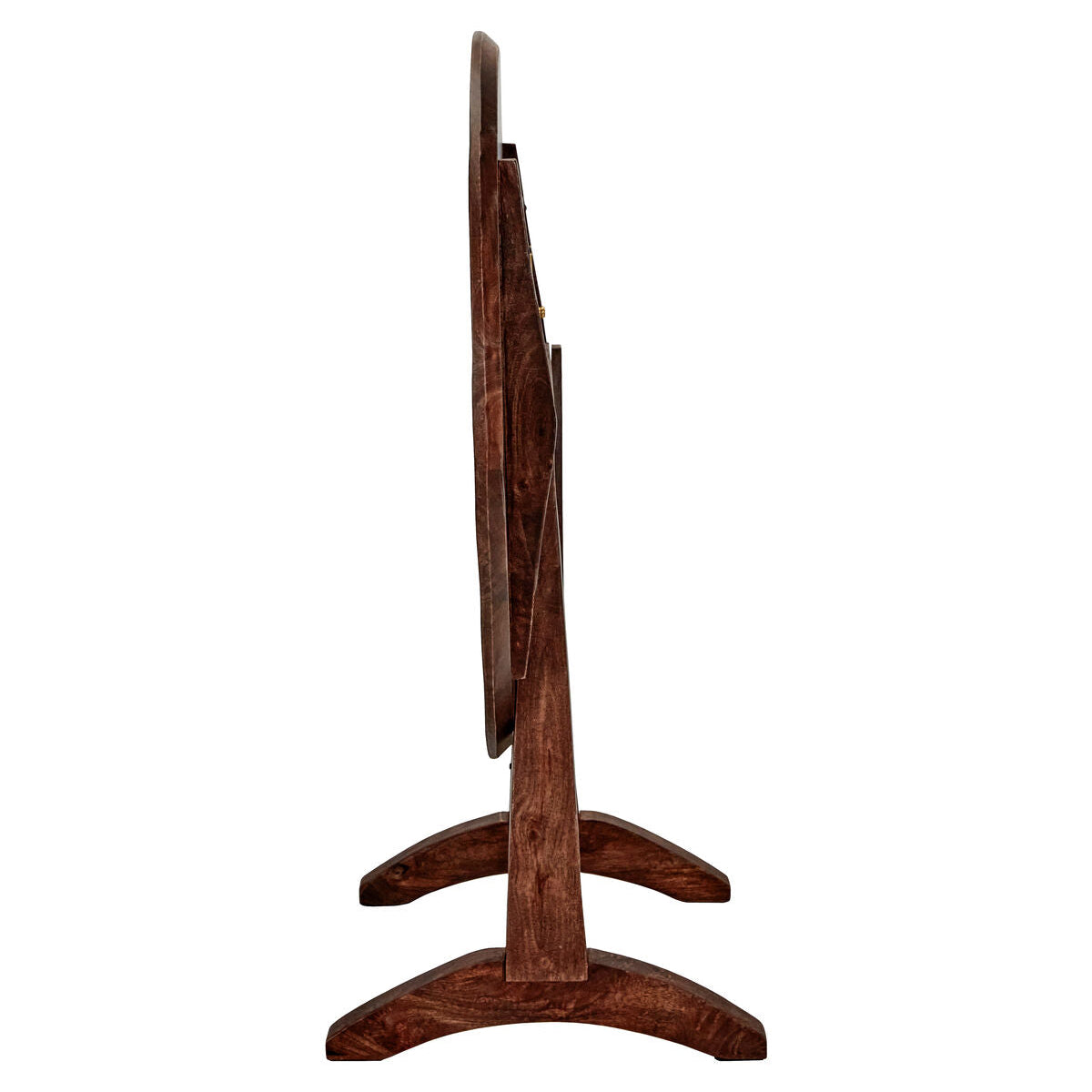 Mesa Redonda de Centro Plegable en Madera de Mango