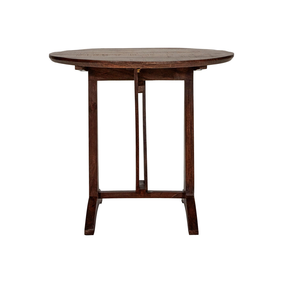 Mesa Redonda de Centro Plegable en Madera de Mango