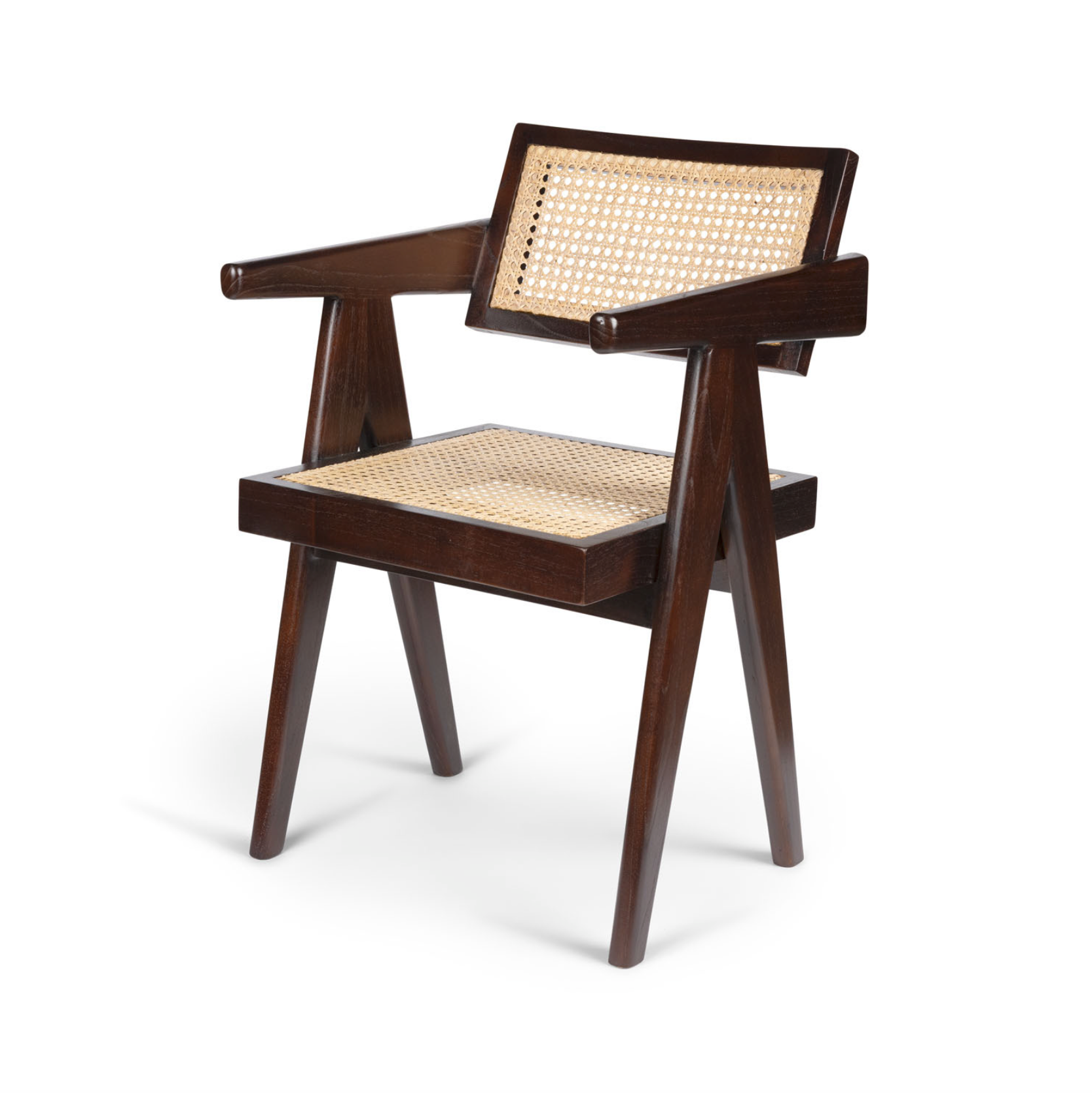 Office Chair marrón oscuro con Brazos