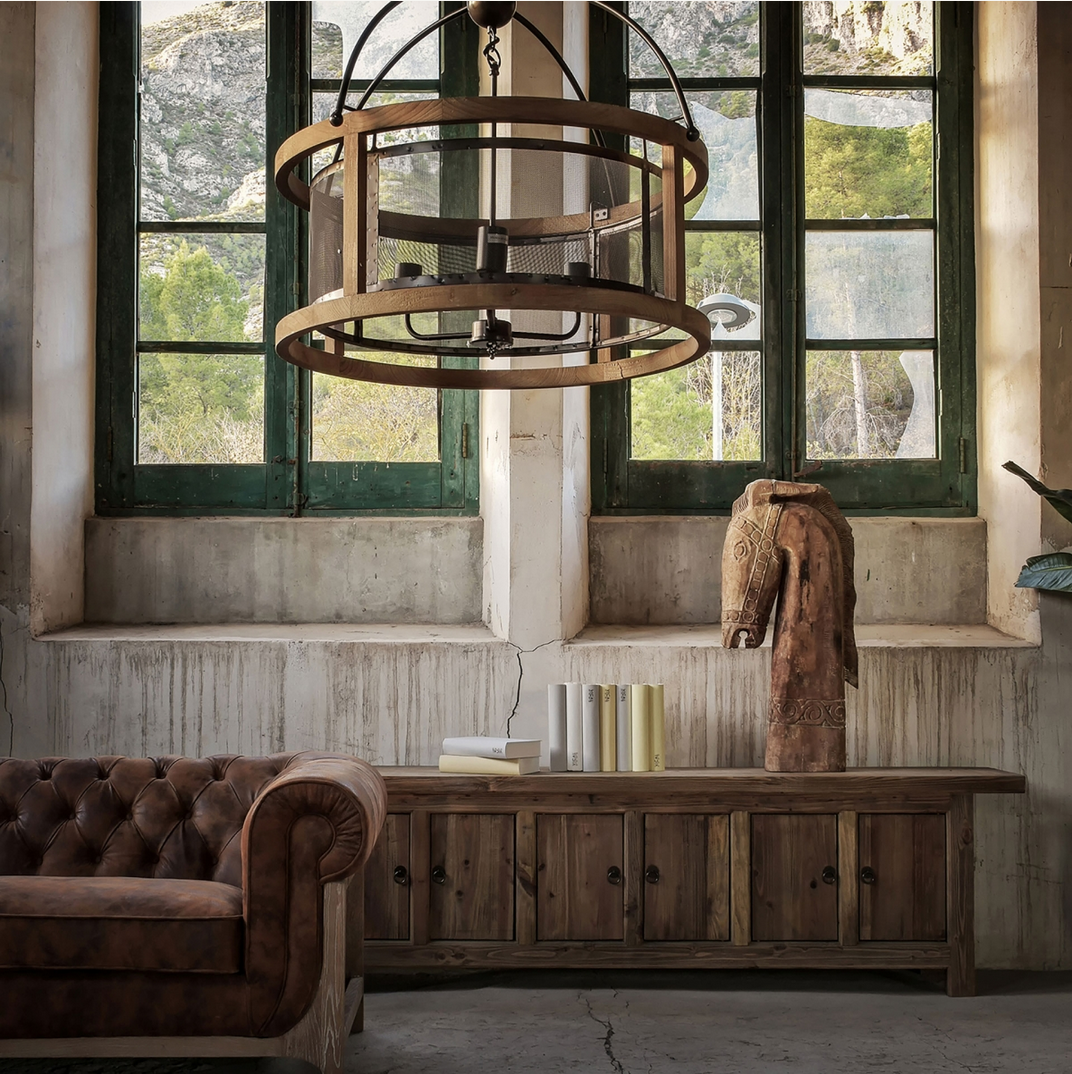 Mueble TV madera recuperada rústico