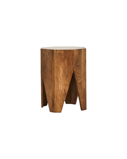 Taburete madera. 33x33x45 cm.