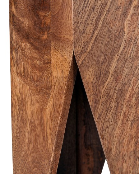 Taburete madera. 33x33x45 cm.