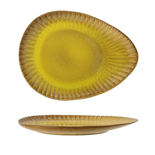 Plato grande amarillo