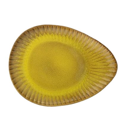 Plato pequeño amarillo