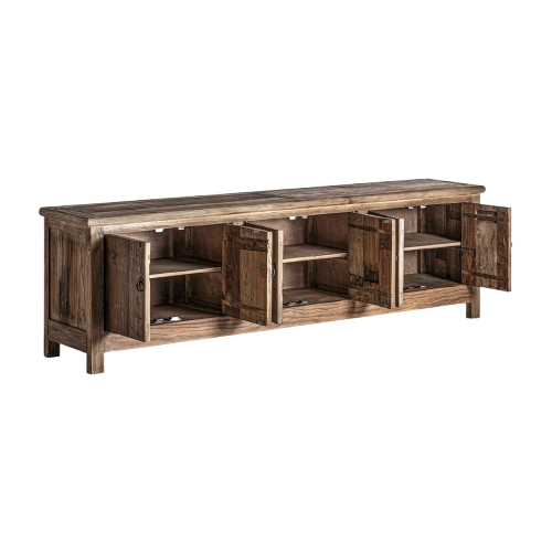 Mueble TV madera recuperada rústico