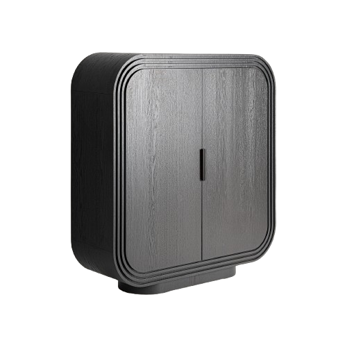 Armario de madera de roble negro