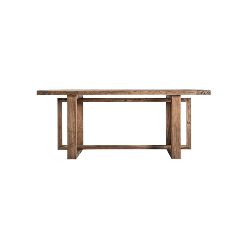 Escritorio de madera de olmo