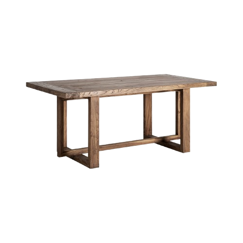 Escritorio de madera de olmo