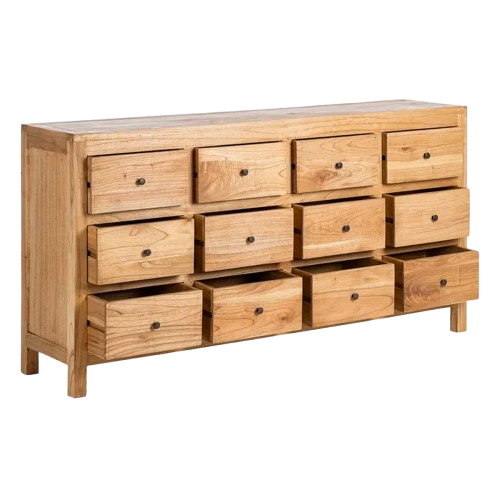 Aparador de madera de mindi natural – 170 cm