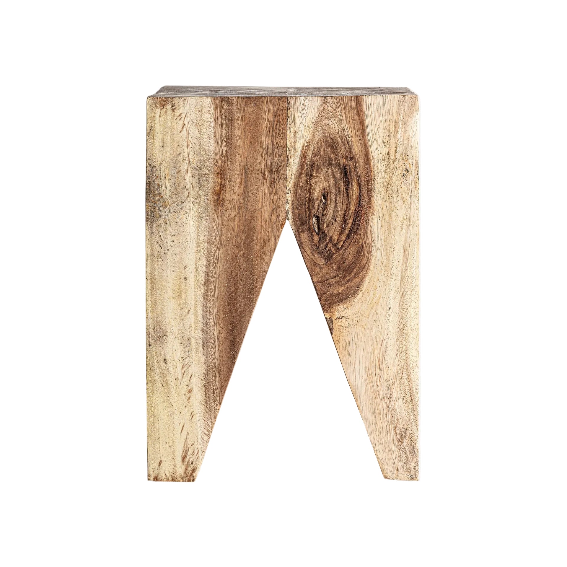 Mesa Auxiliar de Madera de Suar | Diseño Escultórico y Artesanal
