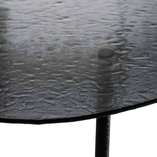 Mesa de comedor de madera y cristal templado