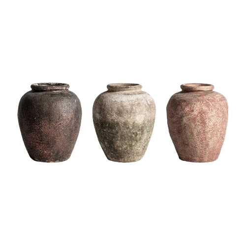 Tinaja decorativa artesanal