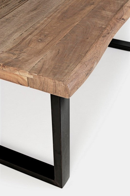 Mesa comedor madera de acacia / acero 180cm