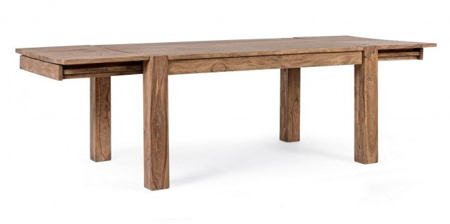 Mesa comedor extensible madera sheesham 160-260cm