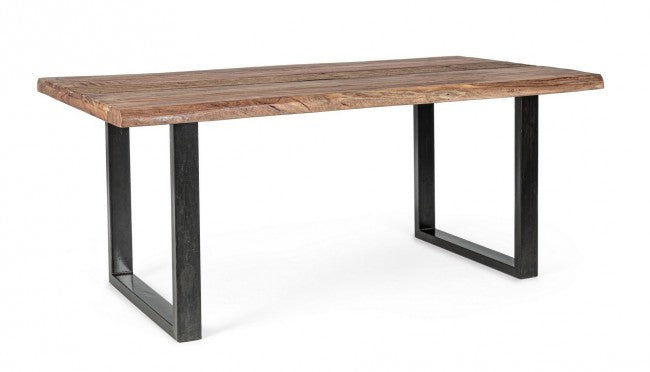 Mesa comedor madera de acacia / acero 180cm