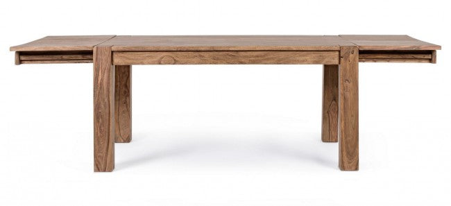 Mesa comedor extensible madera sheesham 160-260cm