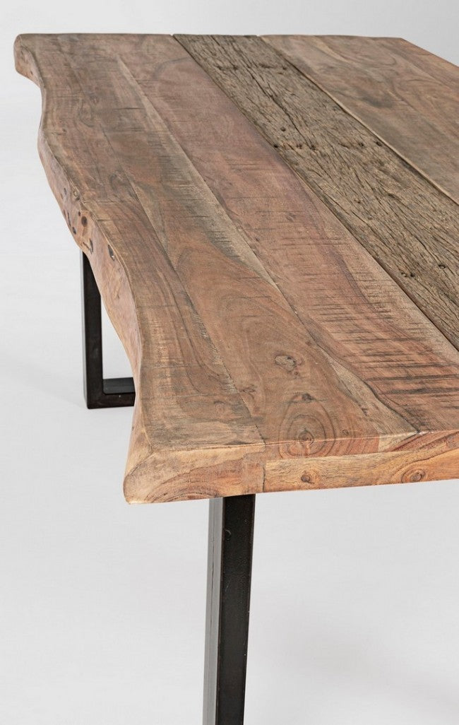 Mesa comedor madera de acacia / acero 180cm