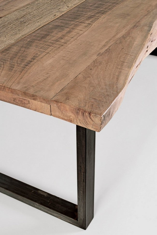 Mesa comedor madera de acacia / acero 220cm