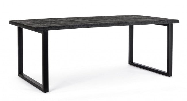 Mesa comedor madera mango / acero 200cm