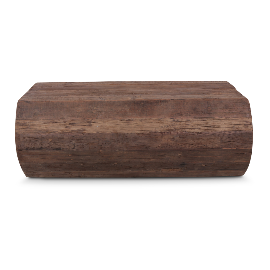 Mesa de Centro de Madera Maciza Tipo Tronco