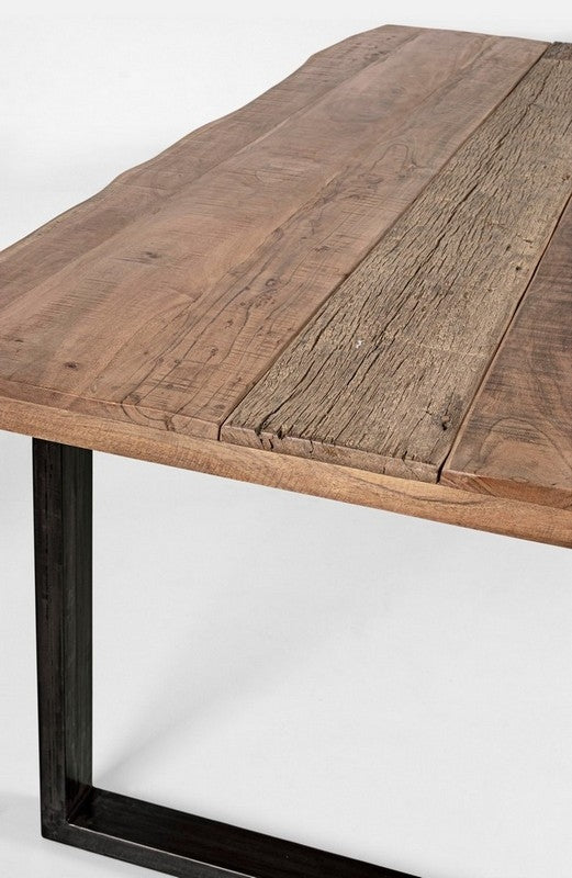 Mesa comedor madera de acacia / acero 180cm