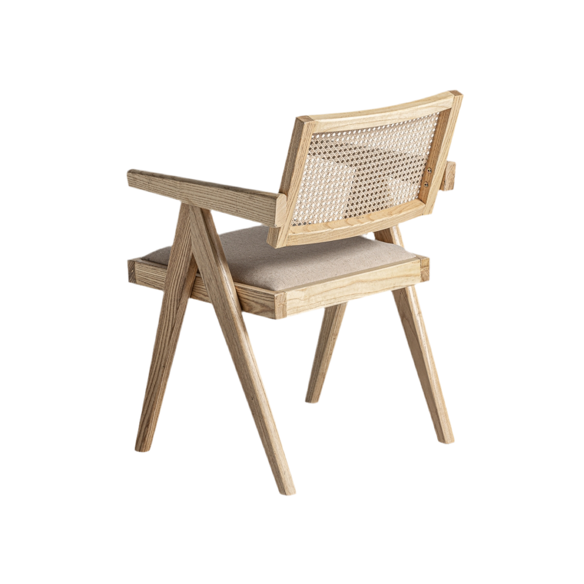 SILLA madera de olmo / cannage / lino